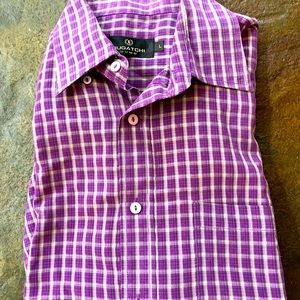 BUGATCHI LARGE SHORT SLEEVE BUTTON DOWN